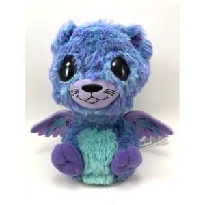 Hatchimals Peacat Peacock Interactive Pet Blue Purple 6" Tested Plush‎ Toy